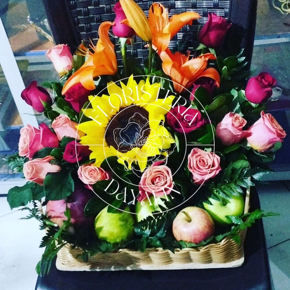 🌻✨ Canasta Jardín de Colores 🍃🌸